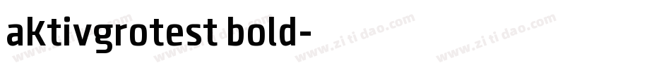 aktivgrotest bold字体转换